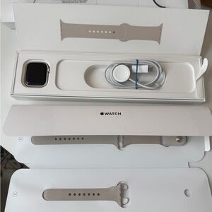 Apple Watch Series 7 with extra bands